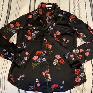 Express Portofino slim button up blouse